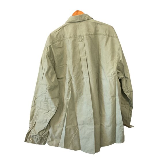 L.L. Bean Men's Sunwashed Canvas Shirt XXL Traditional Fit Bay Leaf 270133 New - Picture 5 of 10